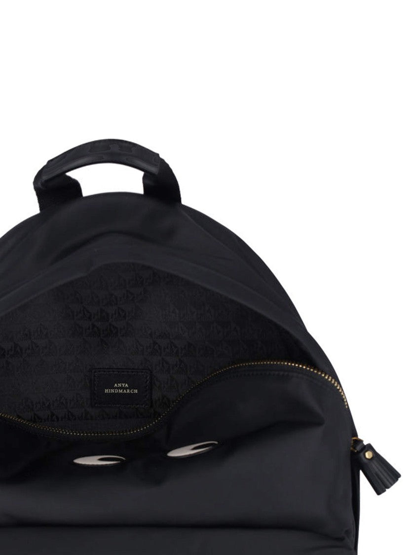 Anya Hindmarch Nylon Backpack With Leather Accents