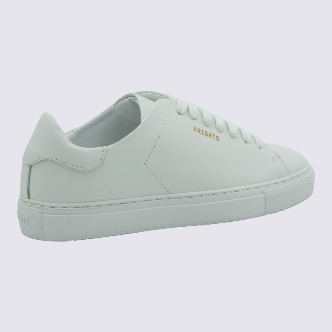 Axel Arigato Minimalist White Sneakers With Gold Accents