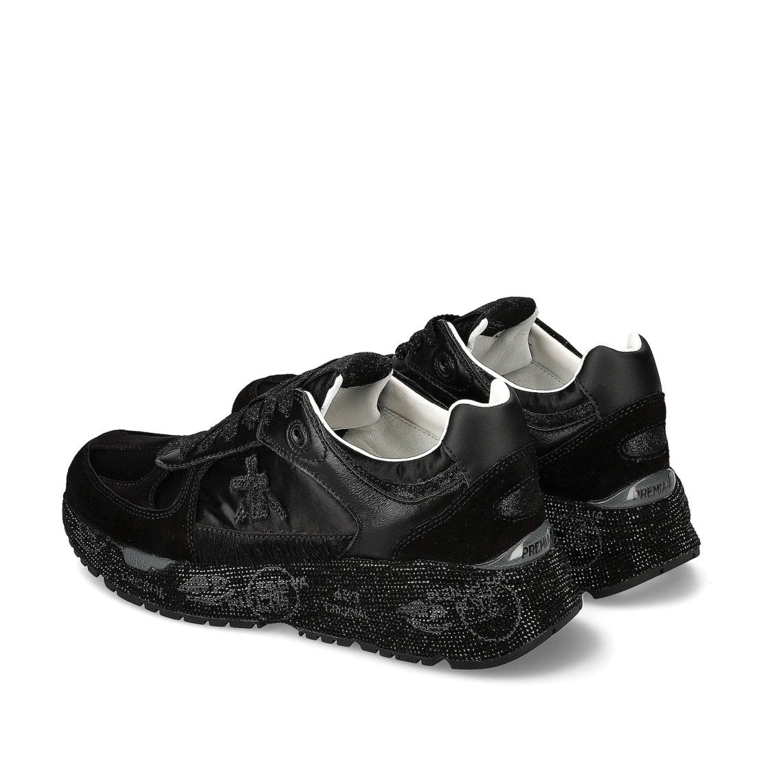 Premiata Sneakers Mased In Suede And Black Leather