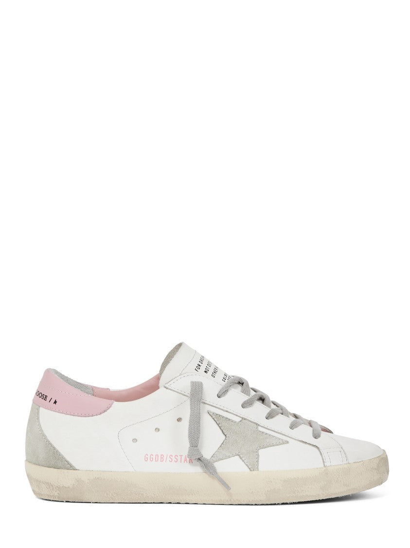 Golden Goose Leather Sneakers With Suede Accents