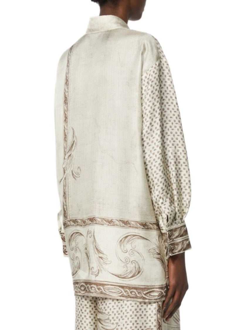 Max Mara Ivory Relaxed Fit Shirt