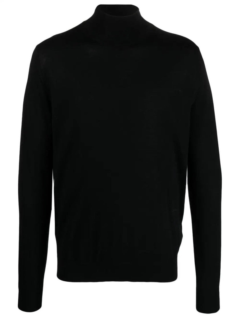 Lanvin Rolled Neck Sweater In Silk