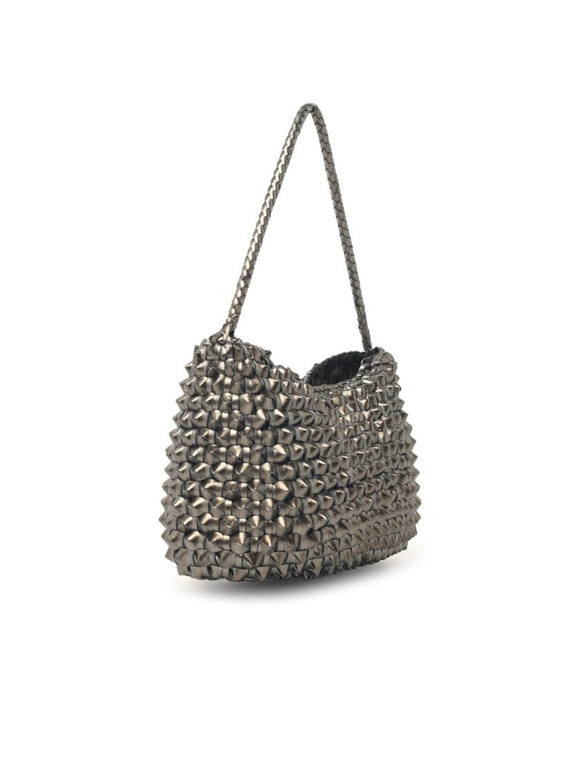 Dragon Diffusion 'Basil Cactus' 'Covert Foil' Silver Leather Bag
