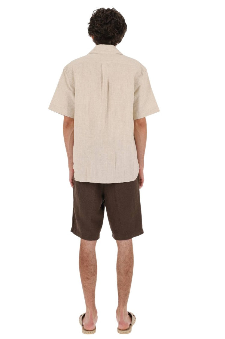 Eleventy Bowling Collar Viscose-Blend Shirt