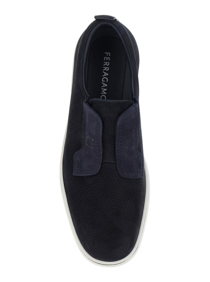 Salvatore Ferragamo Slip-On Shoes With Textured Upper