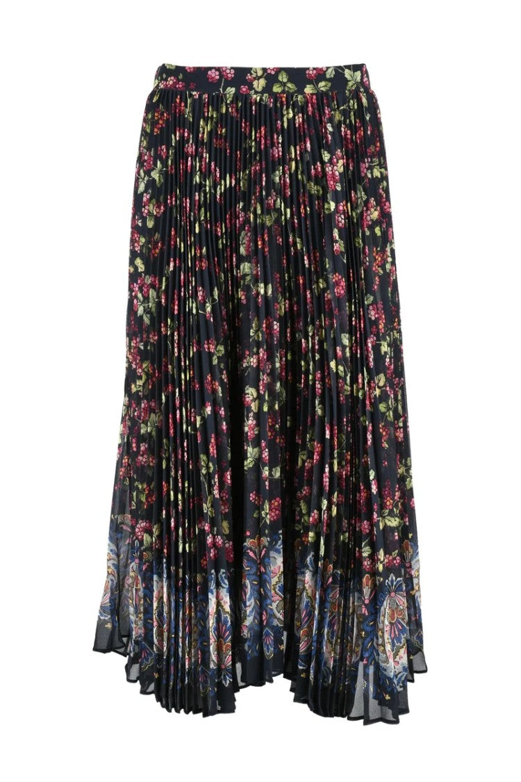 Etro Pleated Maxi Skirt - Black