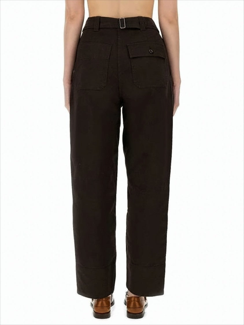 Margaret Howell High-Waisted Straight-Leg Pants With Front Pleats