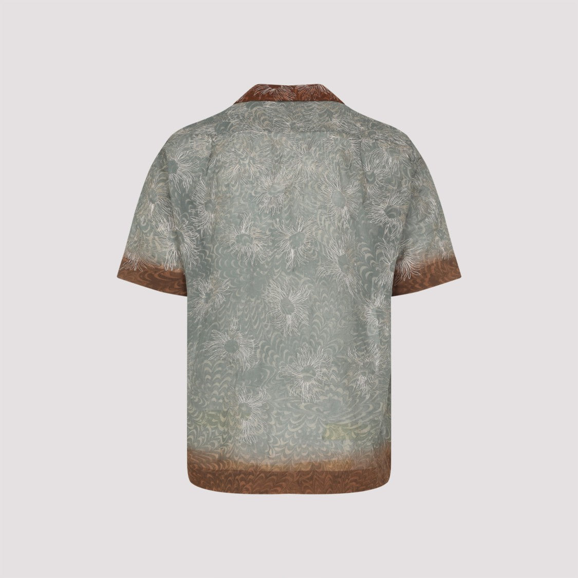 Dries Van Noten Carltone Green Cotton Shirt