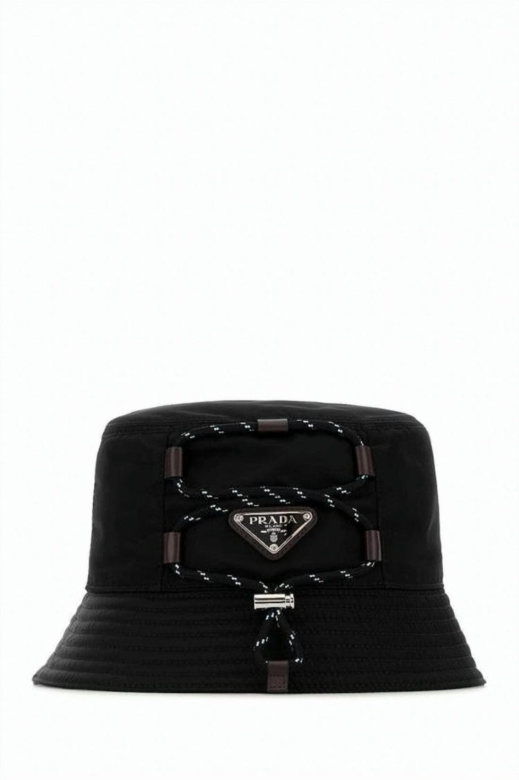 Prada Classic Bucket Hat With Triangular Emblem Detail