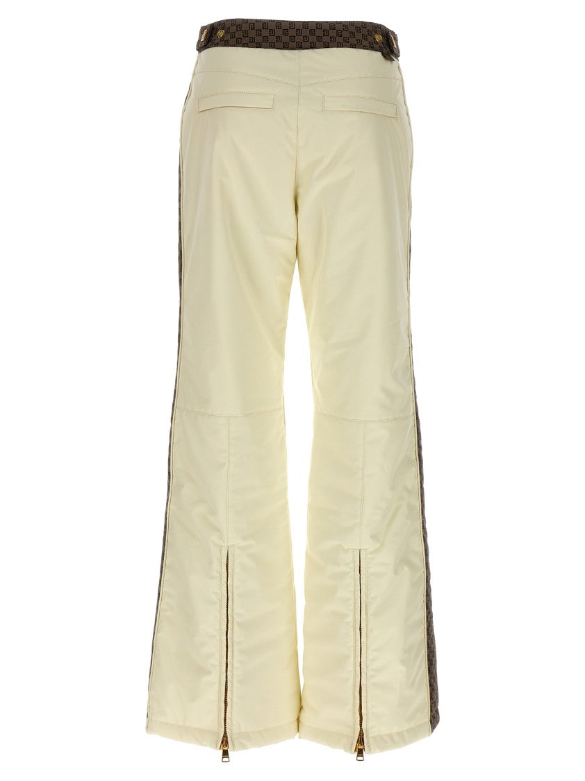 Balmain Slightly Flared Ski Pants With Monogram Inserts