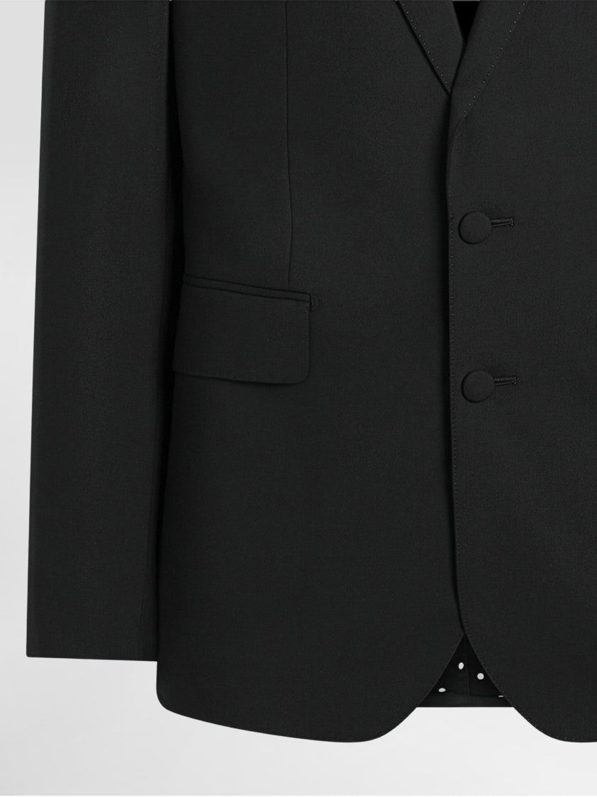 Dolce & Gabbana Tailored Black Wool Notch Lapel Blazer