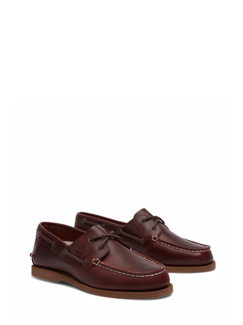 Timberland Classic Burgundy Full-Grain Leather Boat Shoes
