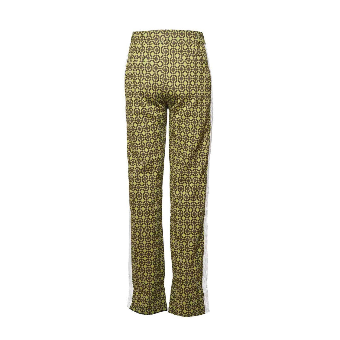 Wales Bonner Power Sports Pants In Olive Green Jacquard Cotton