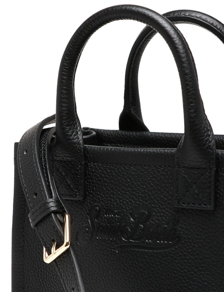 Mc2 Saint Barth Structured Handbag With Rectangular Shape And Embossed Detailing