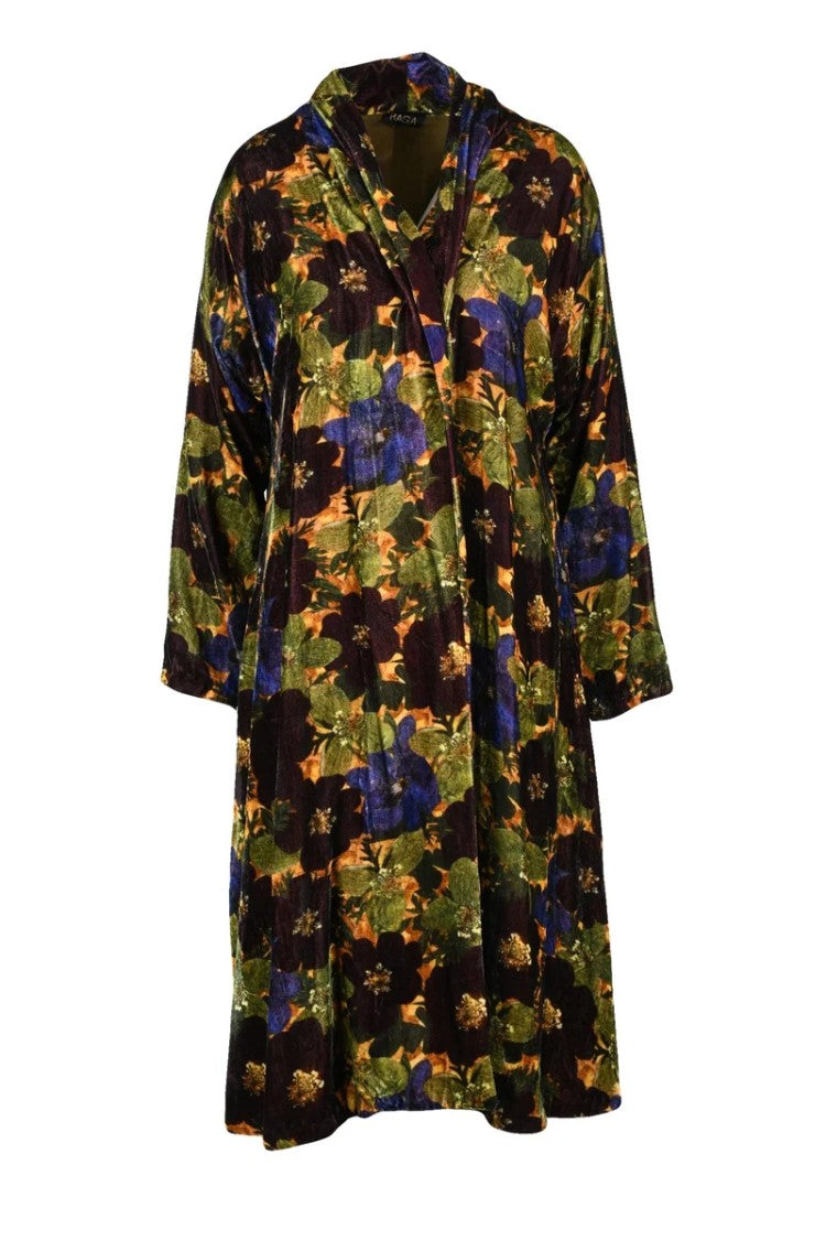 Raga Velvet Overcoat Open - Multicolor