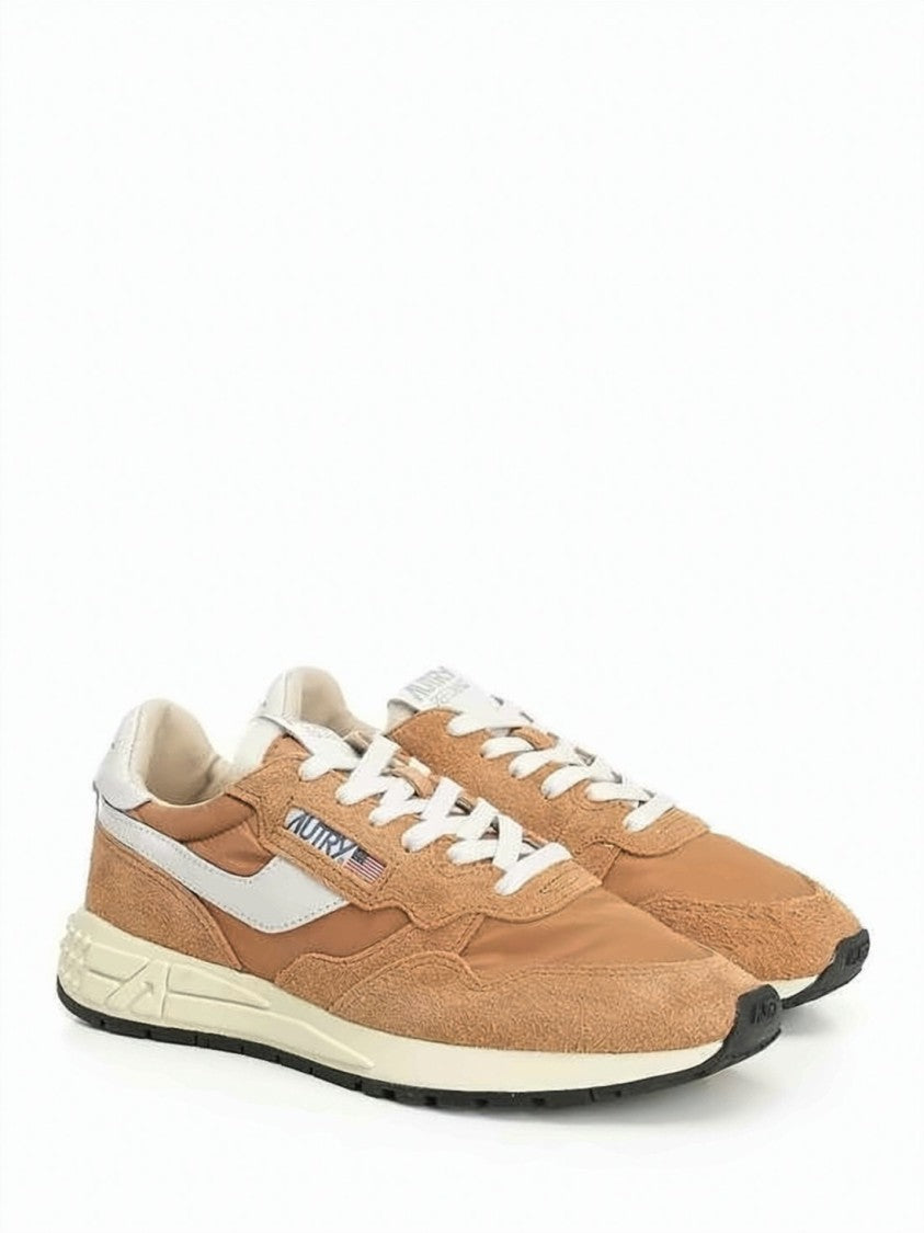 Autry Low-Top Suede And Nylon Sneakers With Classic Lace-Up Design