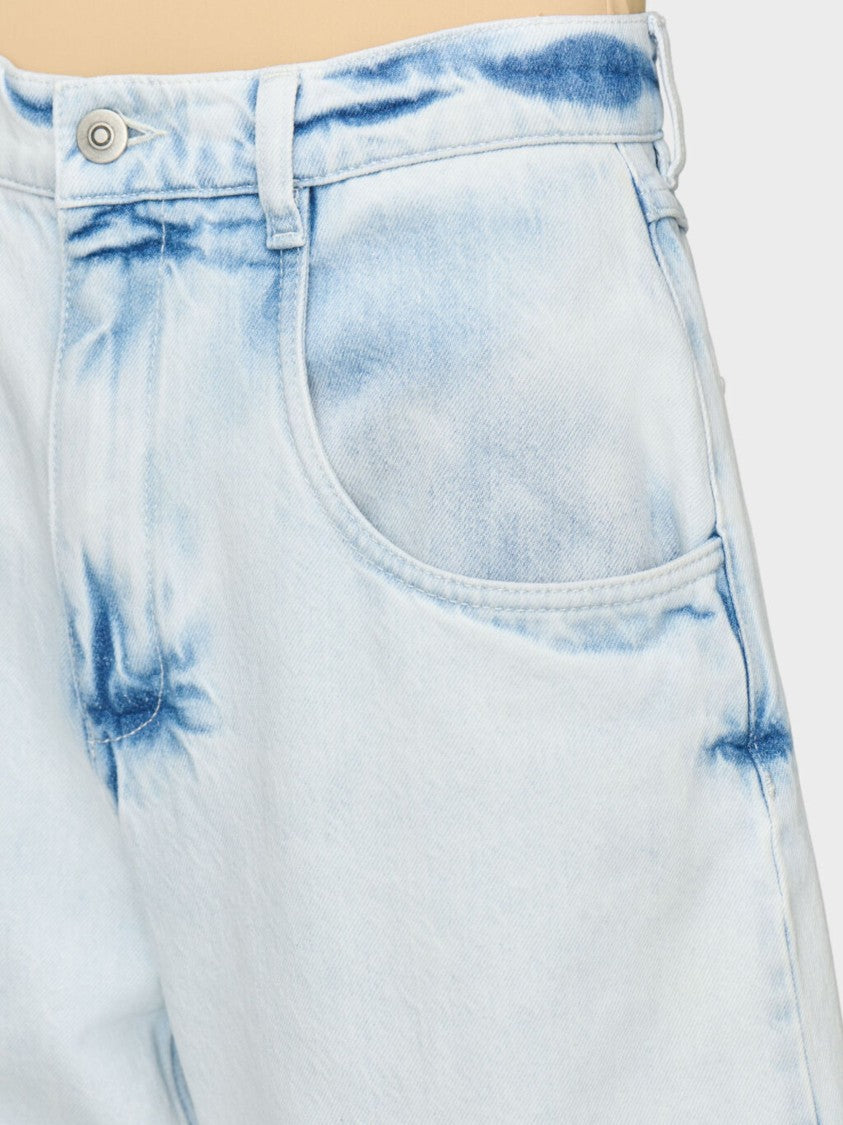 Maison Margiela Blue Tie-Dye Wide-Leg Jeans