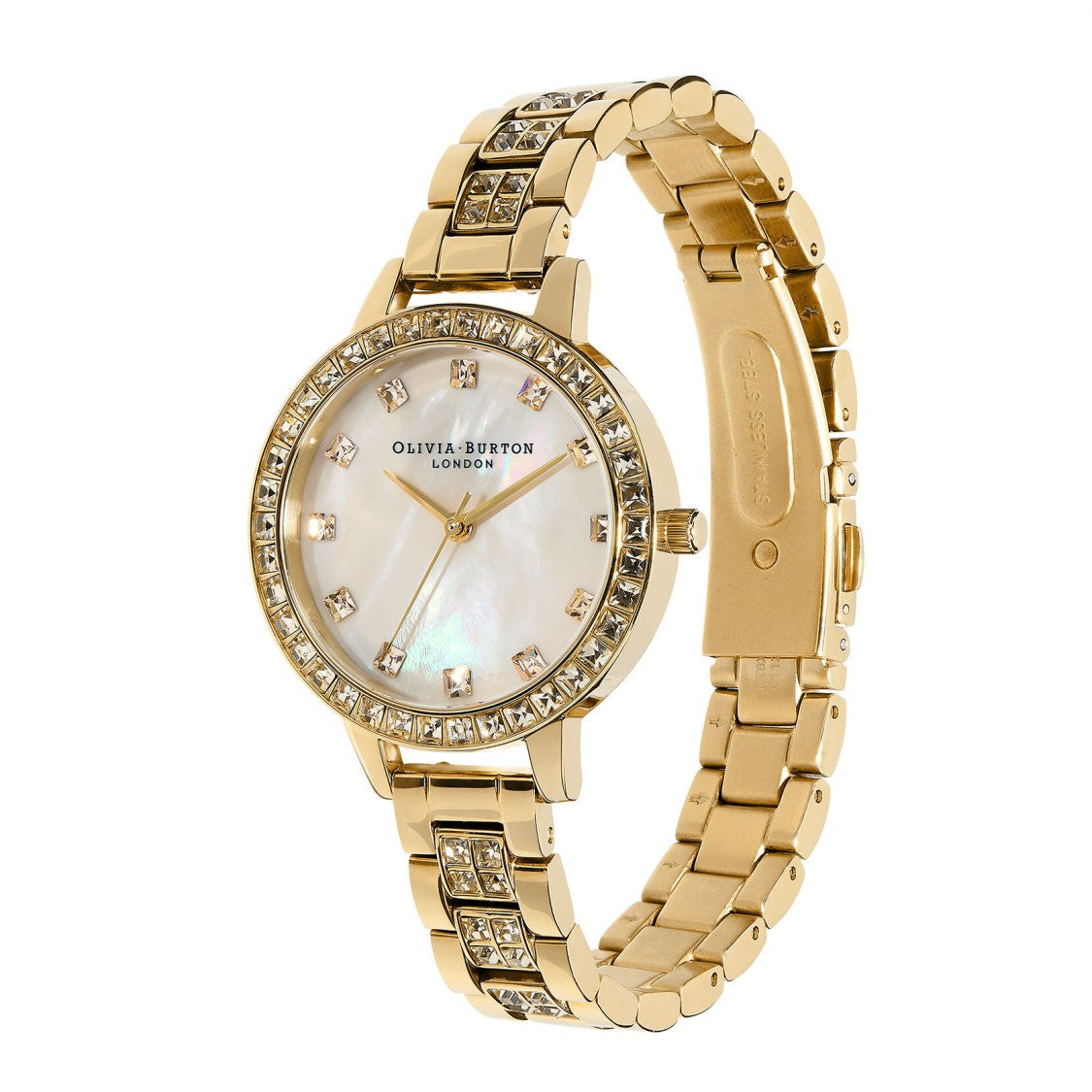 Olivia Burton Gold-Tone Watch With Mother-Of-Pearl Dial