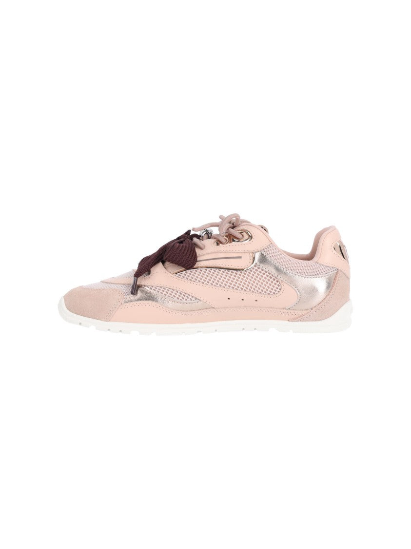 Pinko Pink Yulia 01 Calf Leather Sneakers