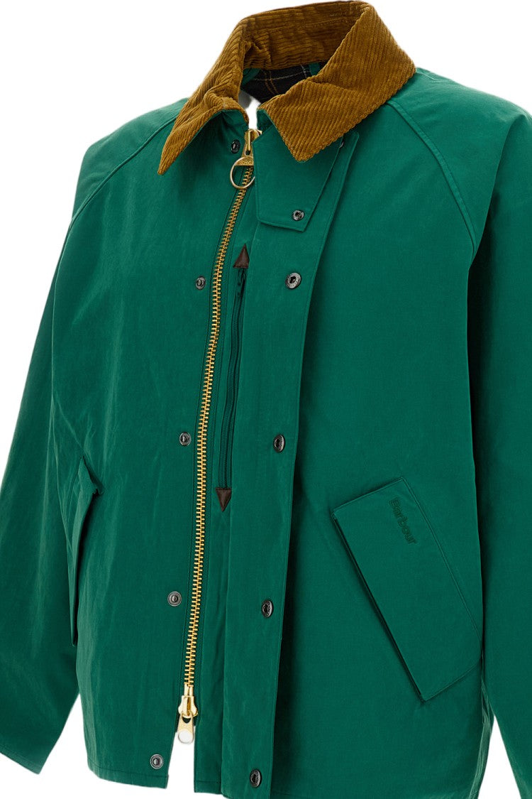 Barbour Cotton-Blend Corduroy Collar Short Jacket