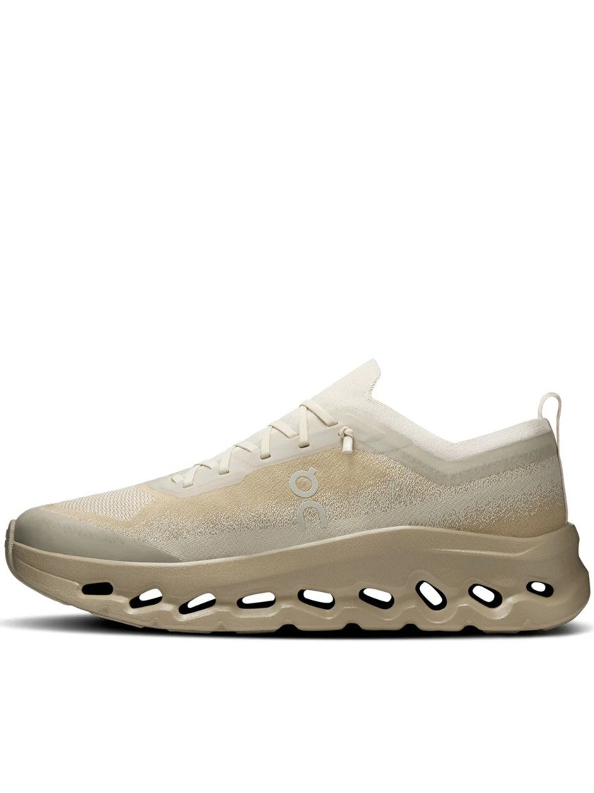On Beige Cloudtilt Mo Breathable Mesh Running Sneakers