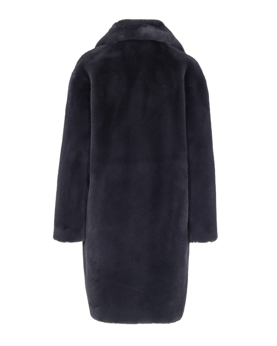 Stand Studio Camille Cocoon Coat Graphite Grey