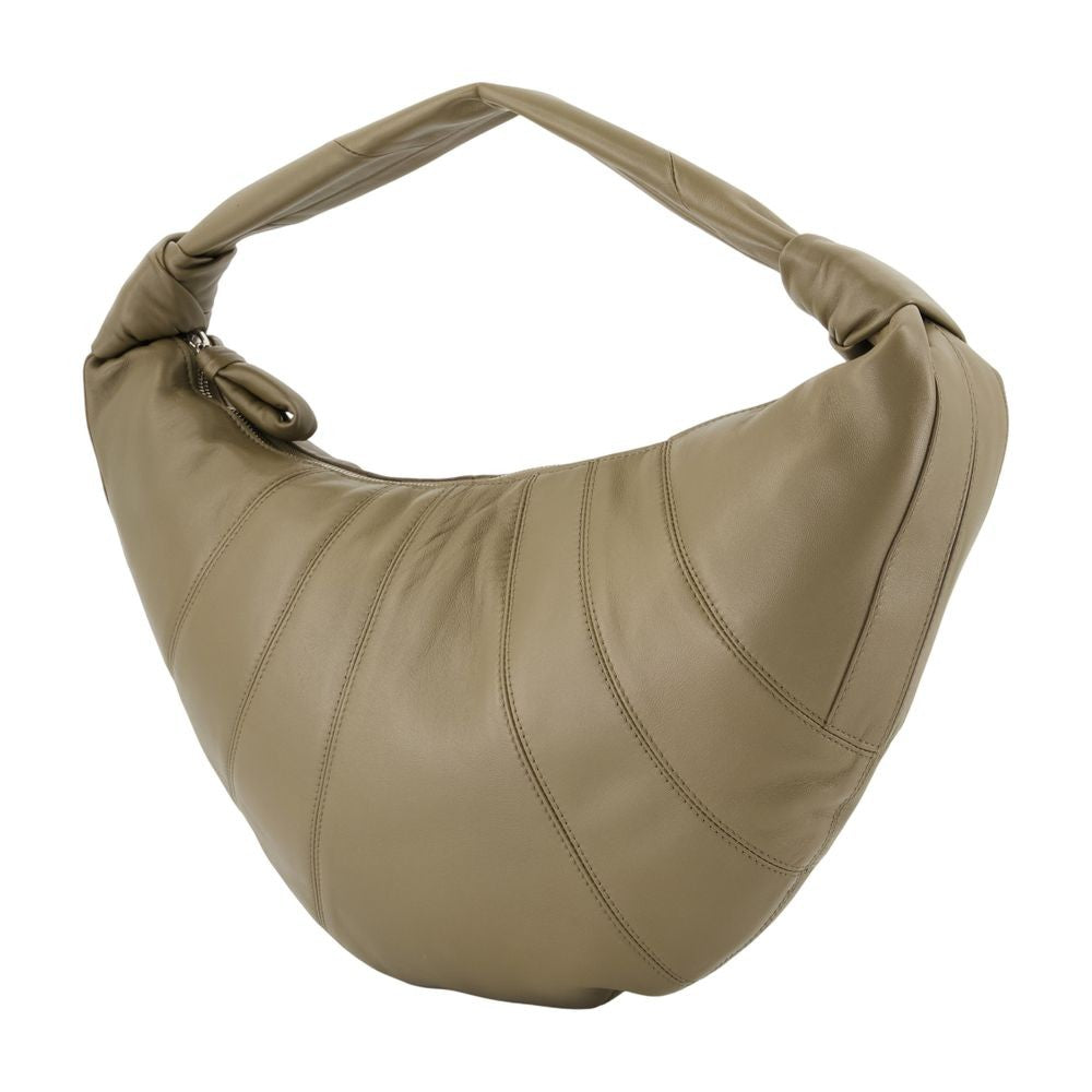 Lemaire Fortune Croissant Crossbody - Leather - Khaki