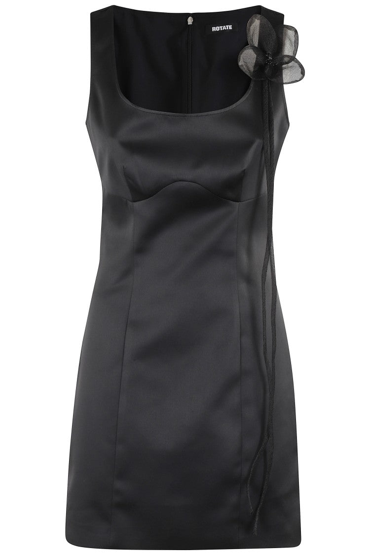 Rotate Satin Flower Dress