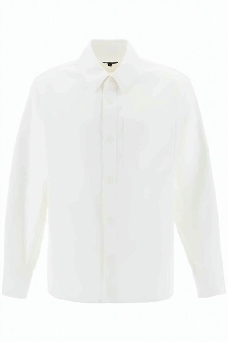 A.P.C. Long-Sleeve Minimalist Shirt With Classic Collar And Boxy Fit