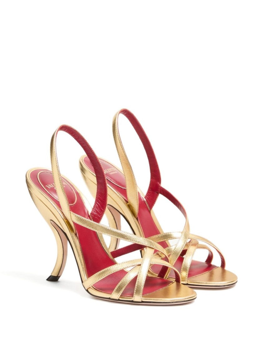 Valentino Garavani Fetishique Sandal In Laminated Nappa
