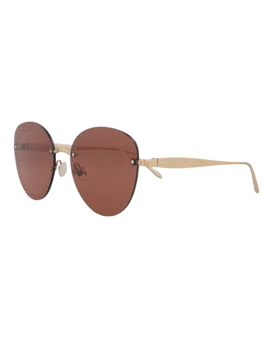 Alaïa Cat Eye-Frame Metal Sunglasses