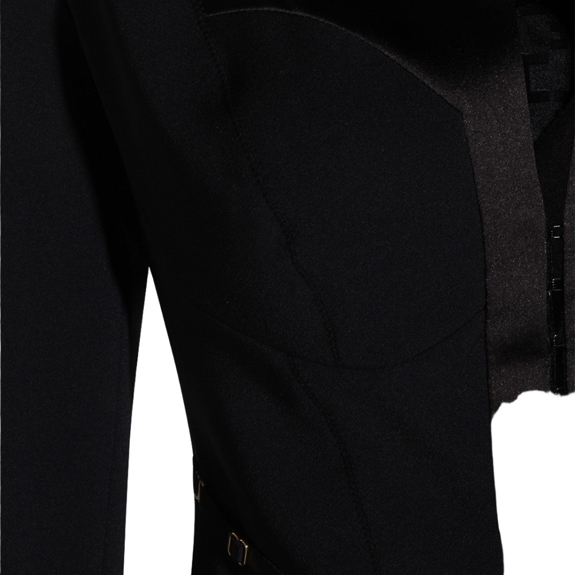 Elisabetta Franchi Tailored Black Jacket With Satin Lapels