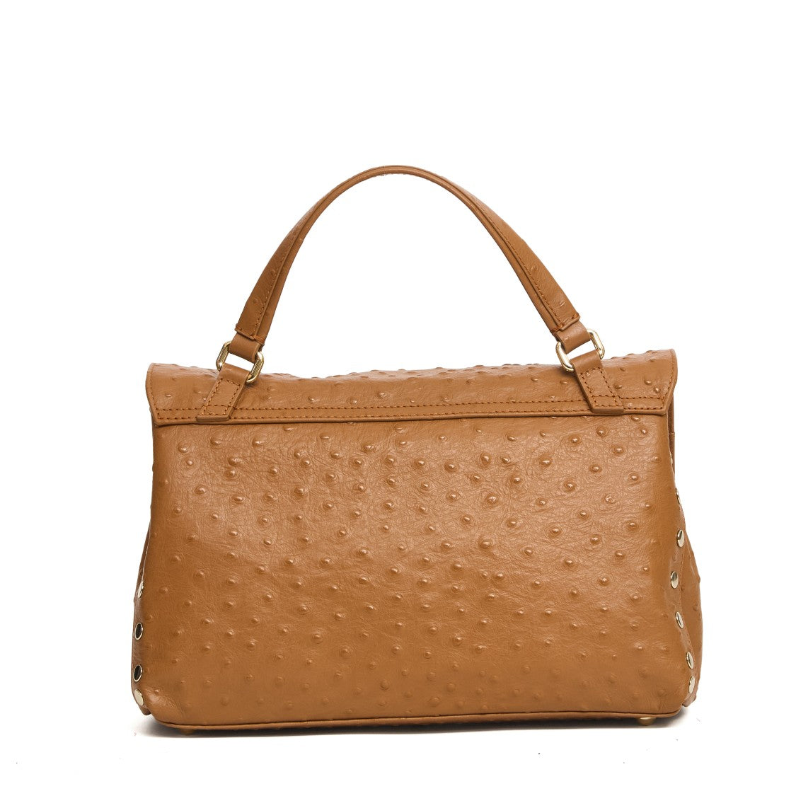 Zanellato Gold Pale Vitello Leather Small Postina Handbag
