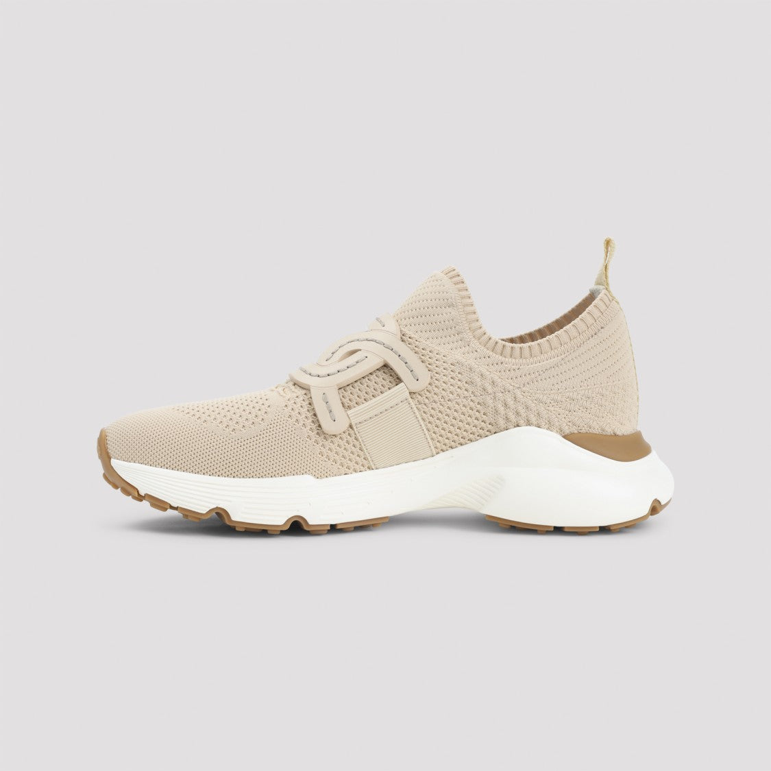 Tod's Knitted Cotton Sneakers With Chunky Sole
