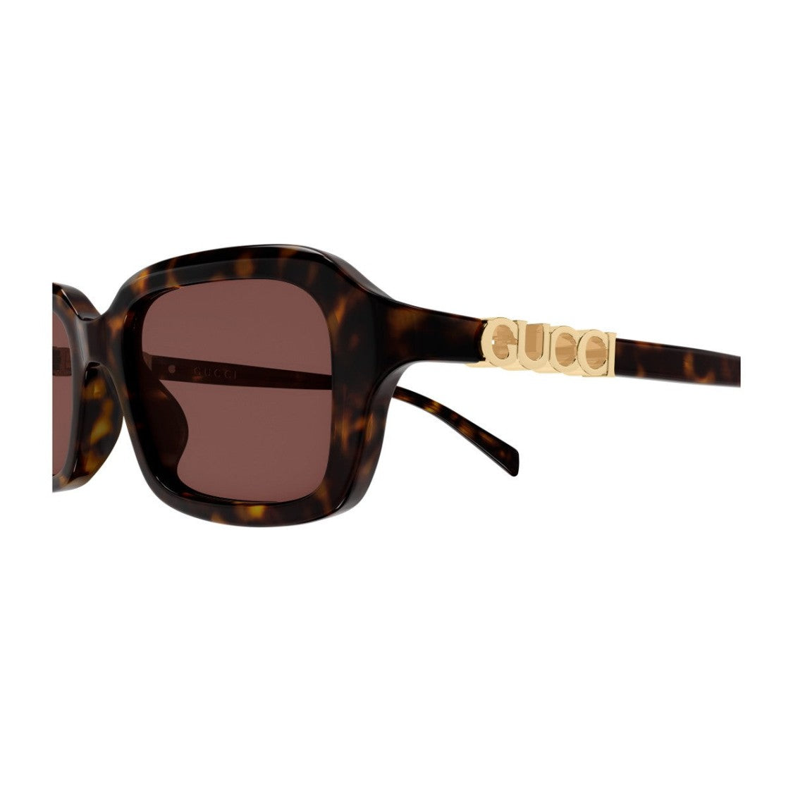 Gucci Havana Name Of Brand Gg2152s Recycled Acetate Rectangular Sunglasses