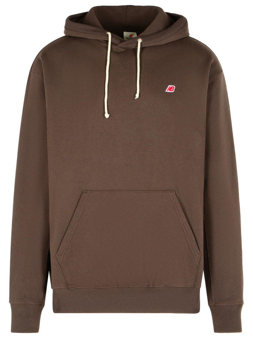 New Balance Brown Cotton Sweatshirt