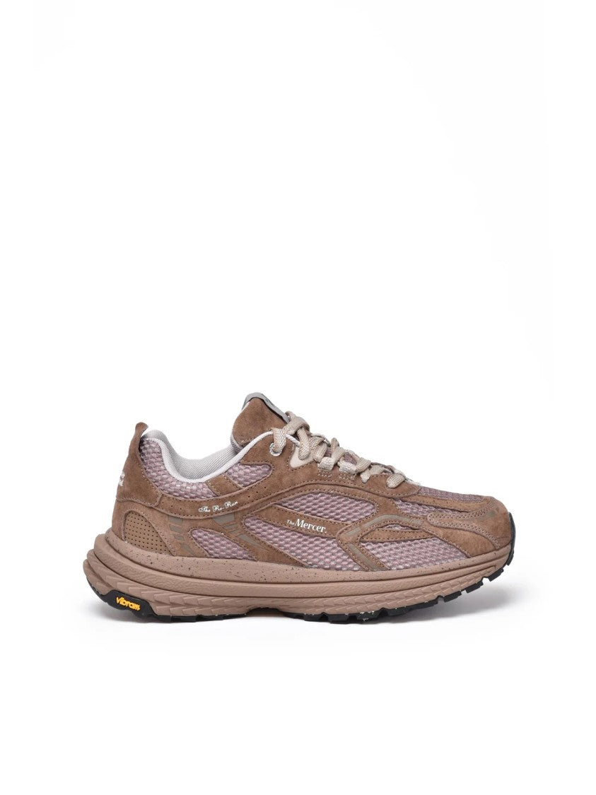 The Mercer Brand Brown Leather-Blend Vibram Sneakers