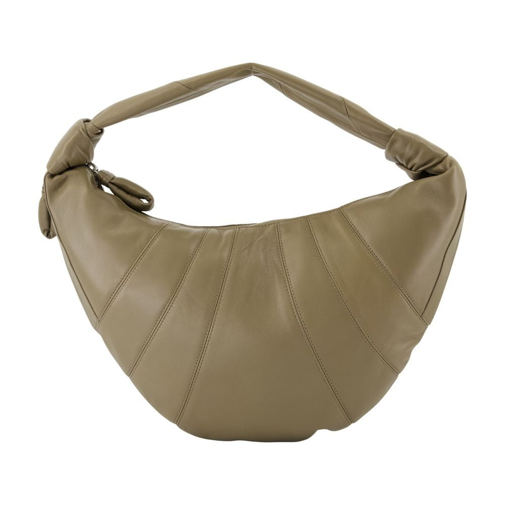 Lemaire Fortune Croissant Crossbody - Leather - Khaki