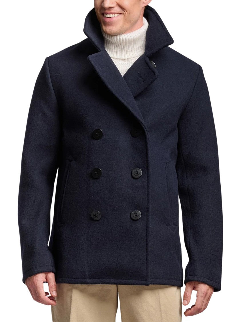 Sebago Marine Blue Yachting Mid Wool-Blend Jacket