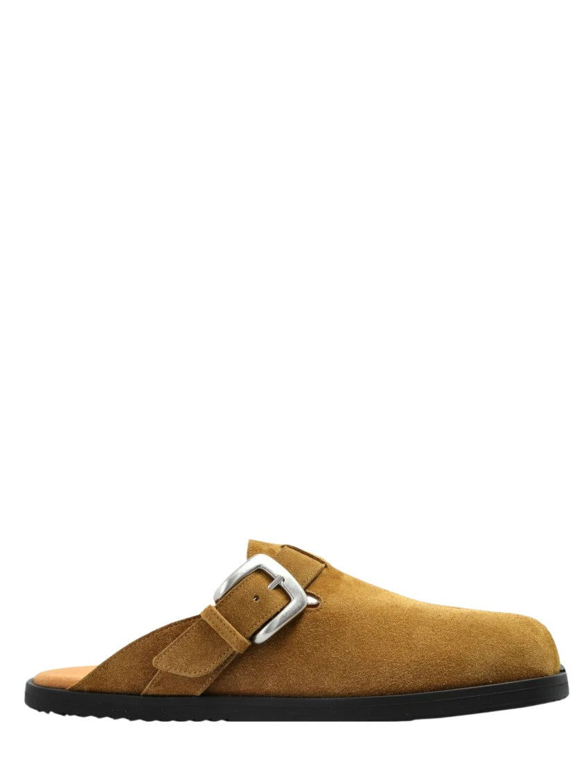 Maison Margiela Brown Split-Toe Suede Sandals