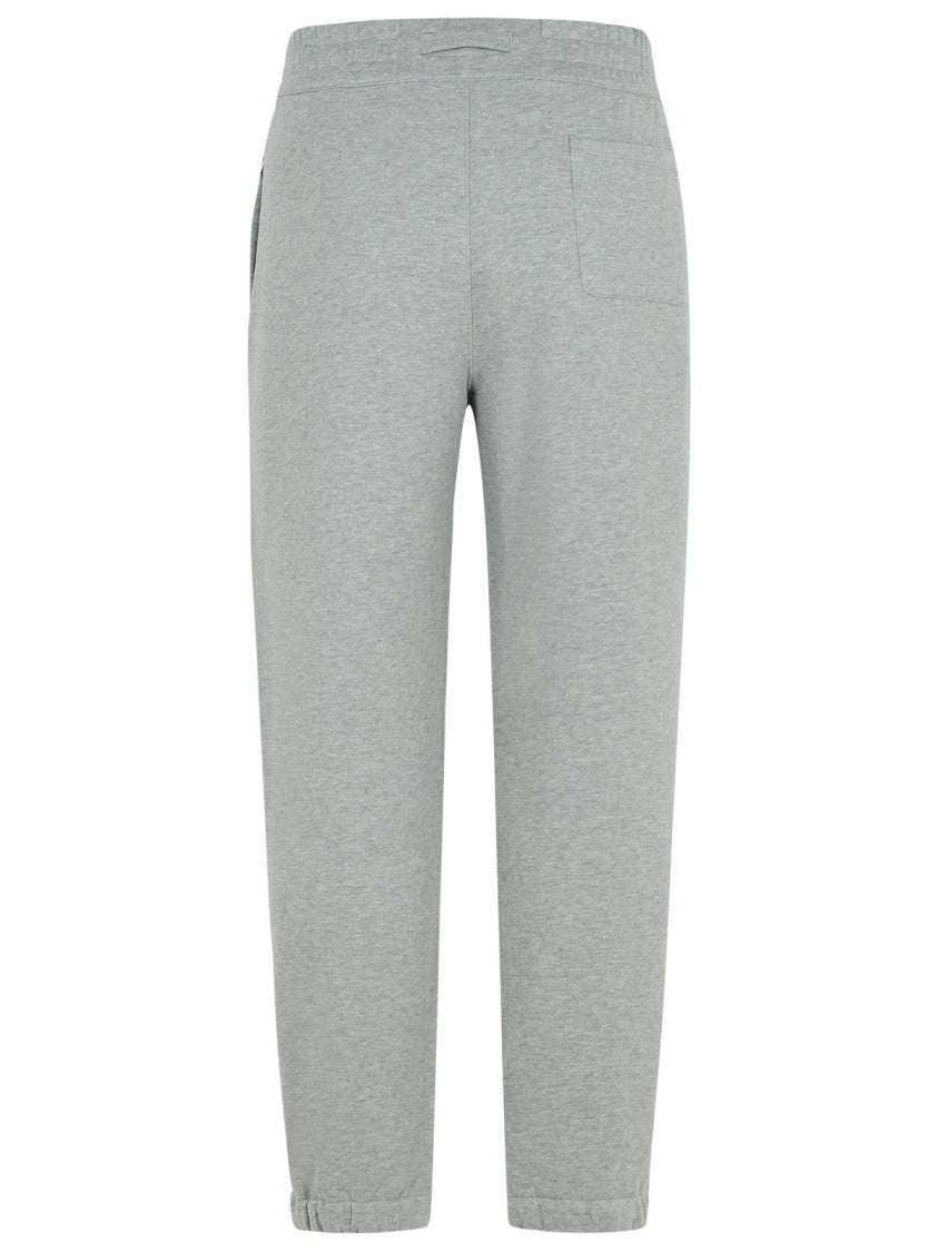 Zegna Relaxed Fit Grey Trousers With Elastic Waistband