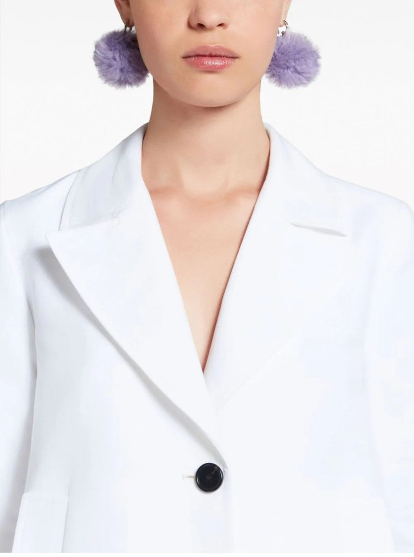 Marni Tailored Cropped Jacket With Classic Lapel