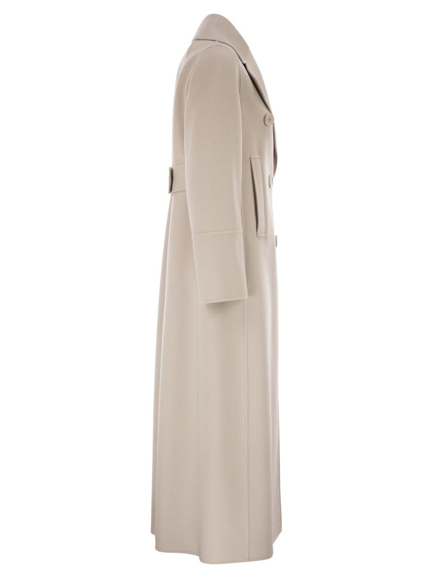 Max Mara Smmcustodi - Long Wool Coat With Martingale