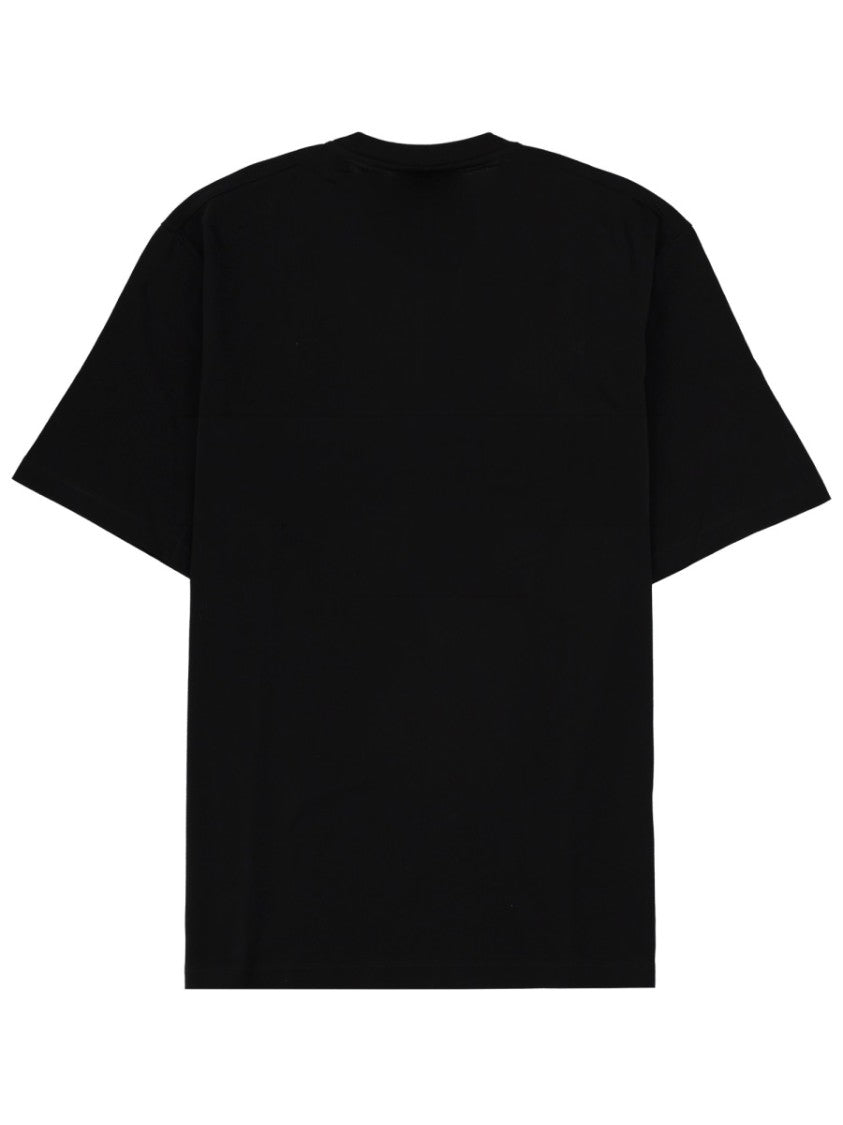 Versace Gold Logo Cotton Crew Neck T-Shirt