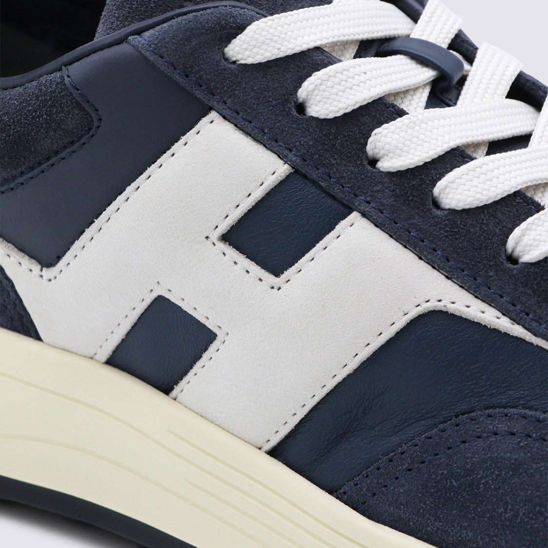Hogan Navy Leather Sneakers