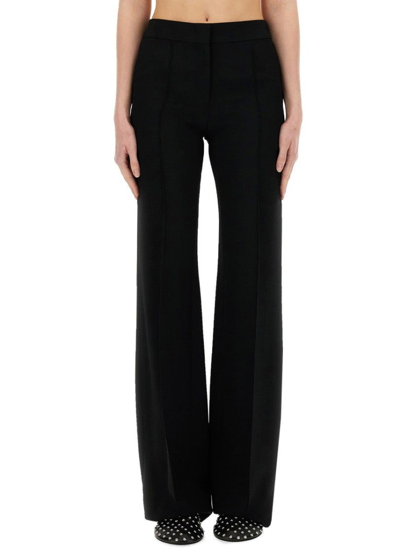 Jil Sander Wide-Leg Tailored Viscose Blend Pants