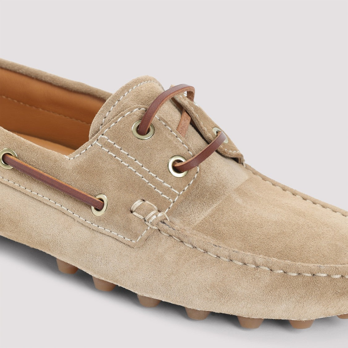 Tod's Biscuit Brown Suede Loafers