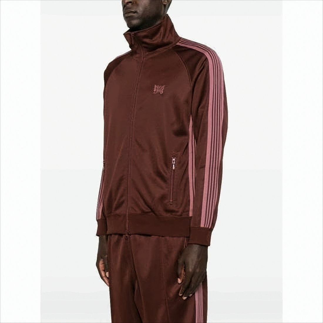 Needles Smooth Polyester Track Jacket With Contrasting Stripes