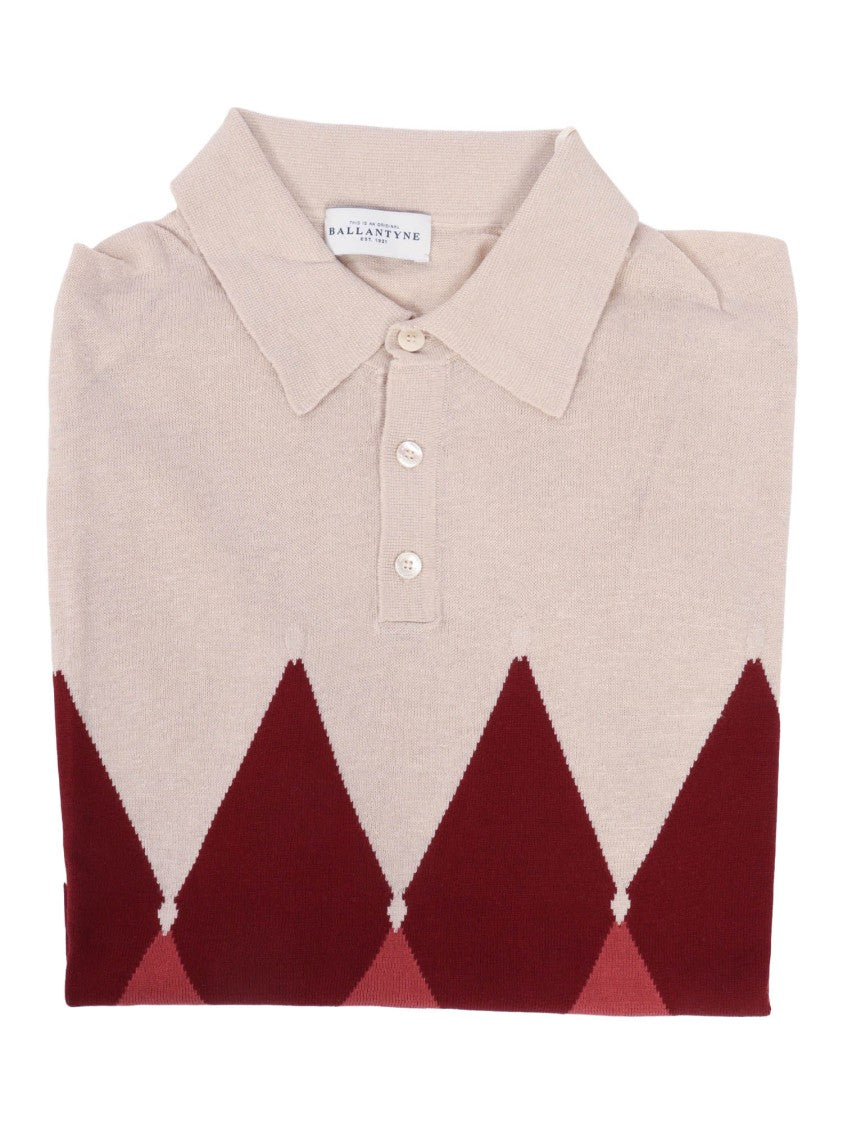 Ballantyne Geometric Pattern Classic Polo Shirt
