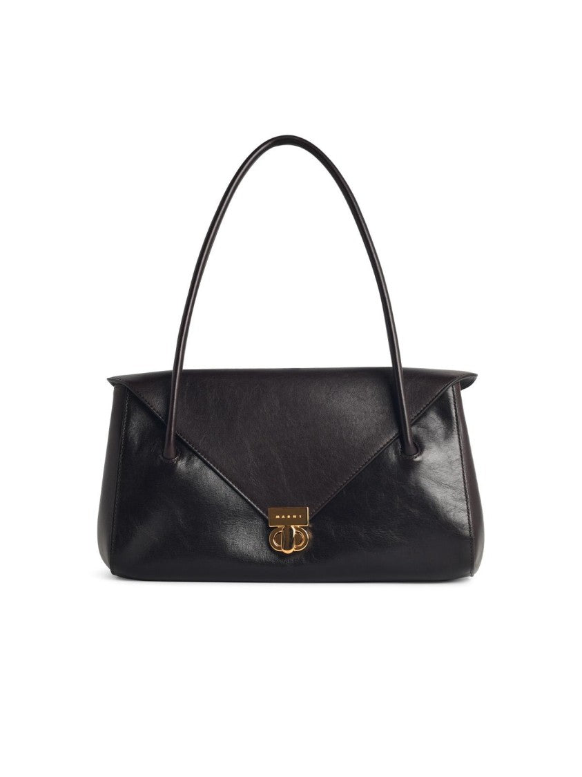 Marni 'East West' Brown Leather Bag